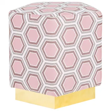 Пуф Hexagon Pink Geometry