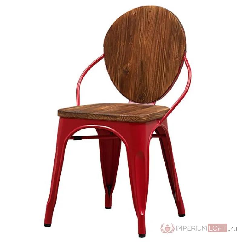 Стул Tolix chair Wooden Red от ImperiumLoft
