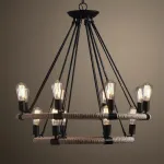 Люстра Round Tube Double Loft Rope Light от ImperiumLoft