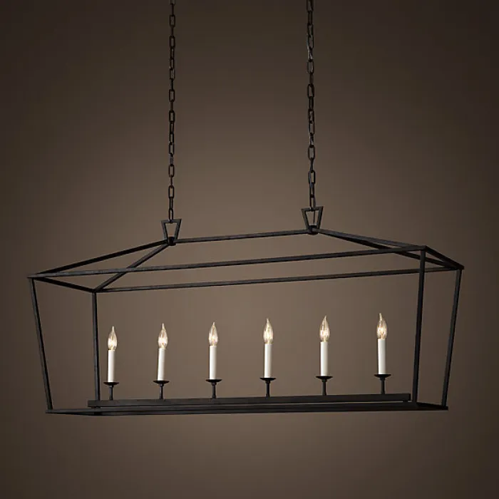 Люстра 19th C. English Openwork Linear Pendant Black от ImperiumLoft