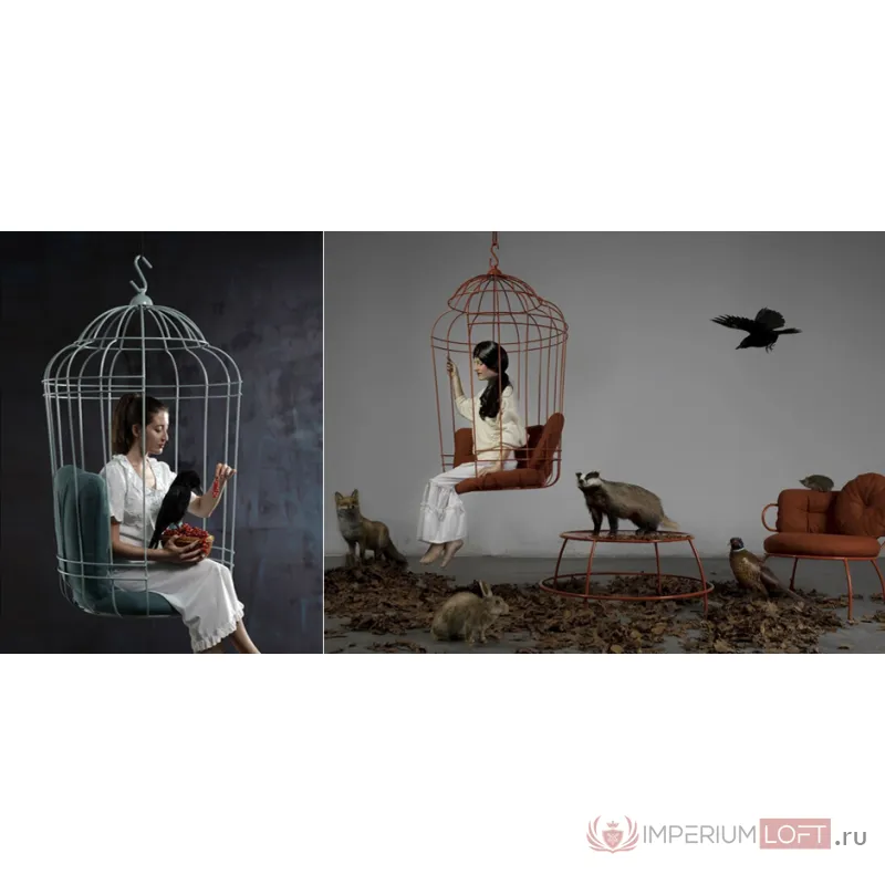 Подвесное кресло "клетка" Swing chair Cage от ImperiumLoft
