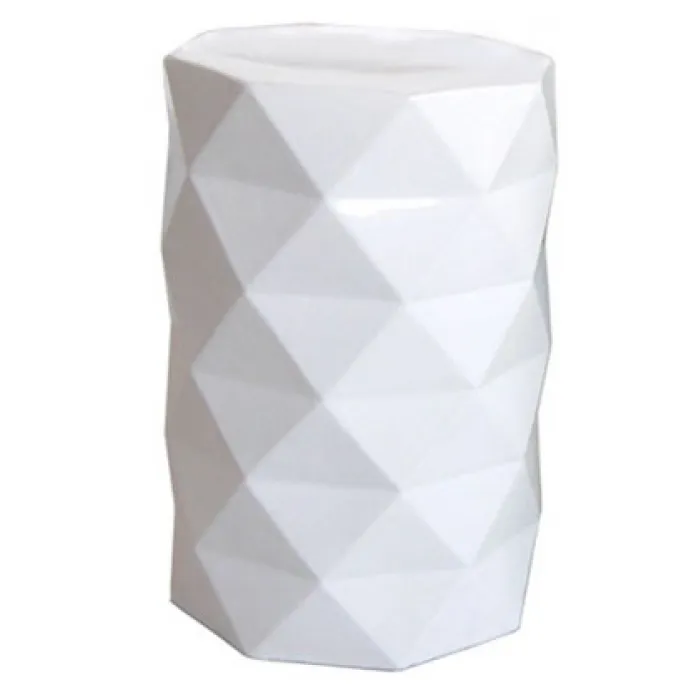 Керамический табурет Octagon Geometric - White от ImperiumLoft