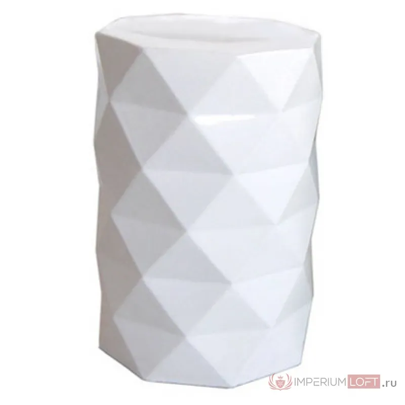 Керамический табурет Octagon Geometric - White от ImperiumLoft