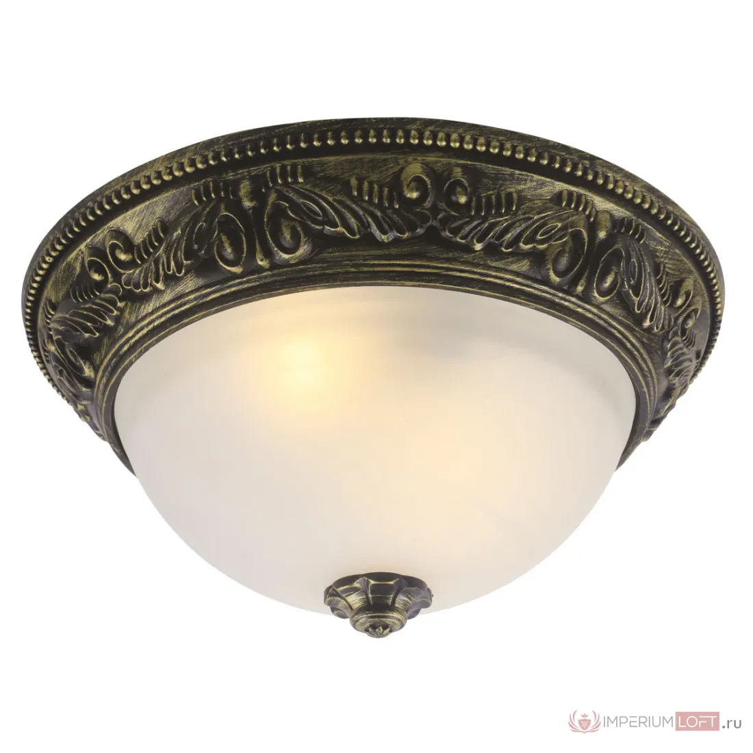 ✓ Потолочный светильник Flush Mount Ceiling Light bronze milky glass от  LoftConcept по сниженным ценам с быстрой доставкой по России ✓ Потолочный  светильник Flush Mount Ceiling Light bronze milky glass - стильное