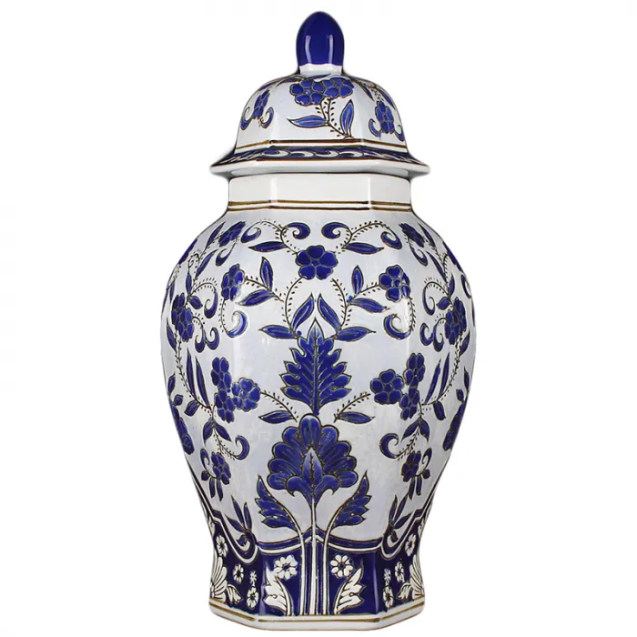Ваза с крышкой BLUE PATTERN ornament от ImperiumLoft
