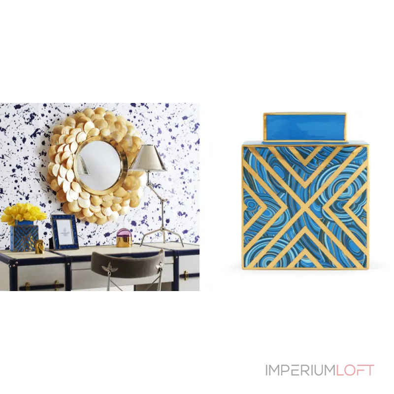 Jonathan Adler MALACHITE X VASE от ImperiumLoft