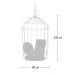 Подвесное кресло "клетка" Swing chair Cage от ImperiumLoft