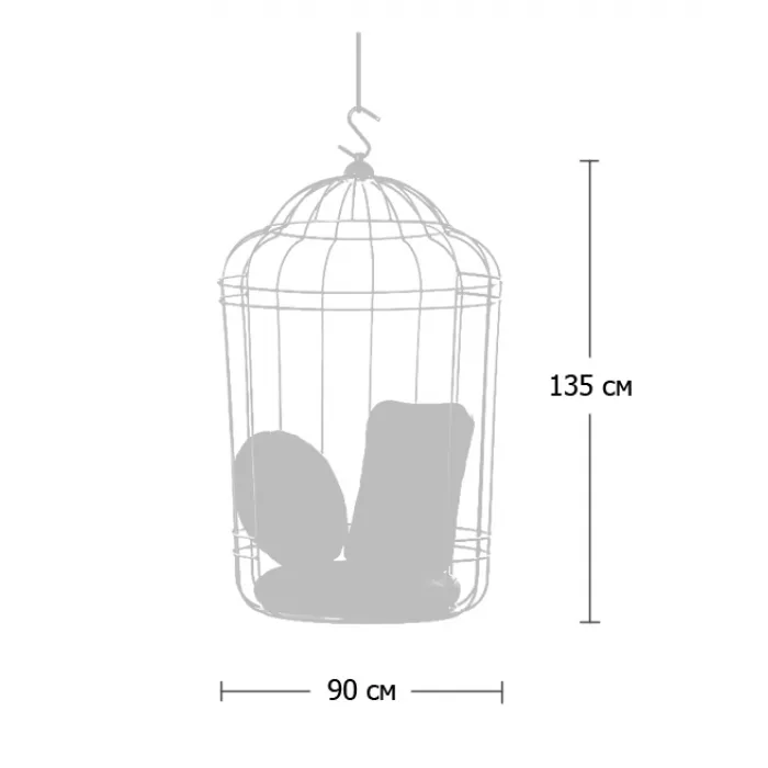 Подвесное кресло "клетка" Swing chair Cage от ImperiumLoft