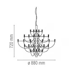 Люстра Flos 2097 30 Brass от ImperiumLoft