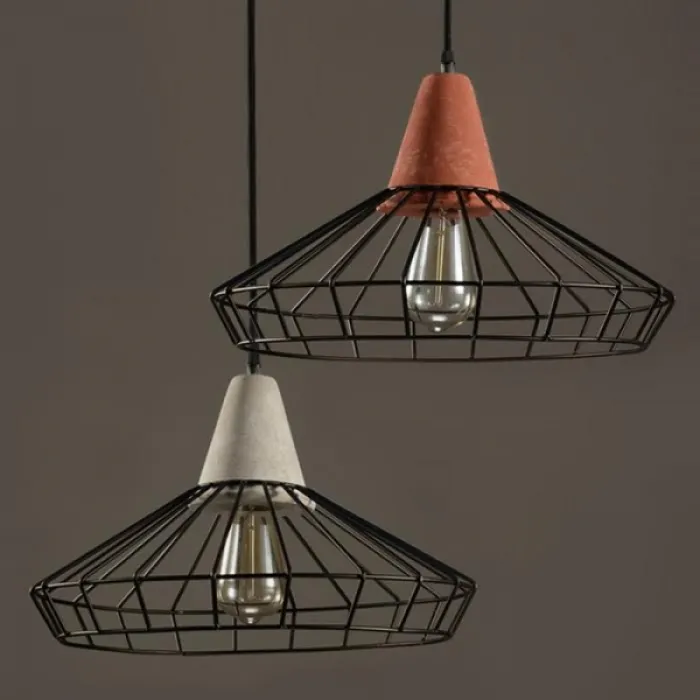 Подвесной светильник Cement Droplight Pendant Light pyramid от ImperiumLoft
