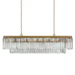 Люстра RH 1920s Odeon Clear Gold Square Chandelier от ImperiumLoft