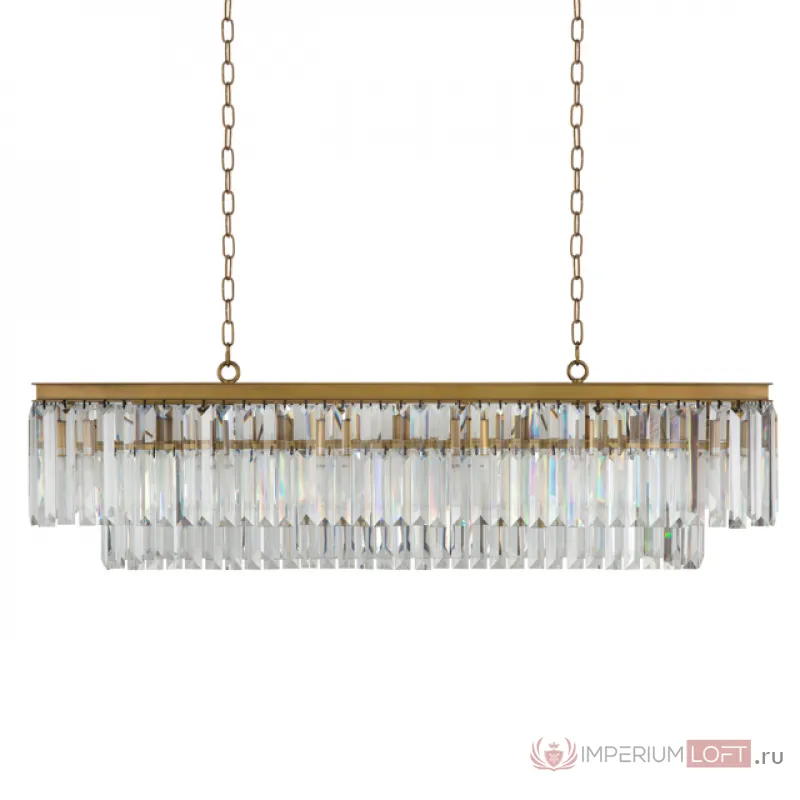 Люстра RH 1920s Odeon Clear Gold Square Chandelier от ImperiumLoft