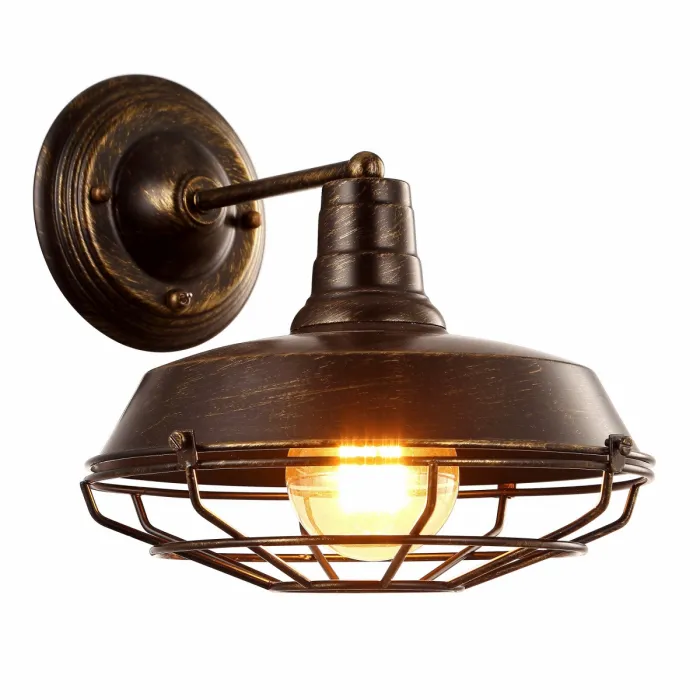Бра Wall lamp DARK CAGE Brown vintage от ImperiumLoft