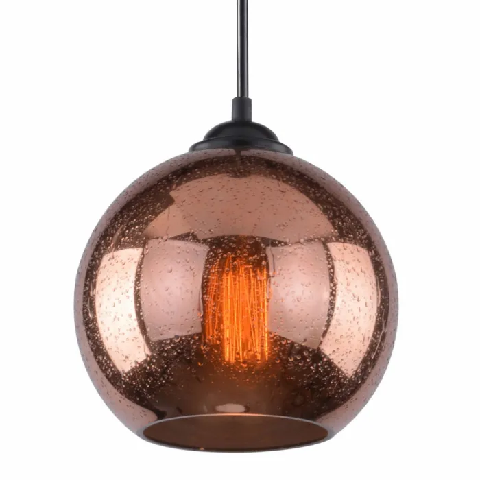 Подвесной светильник Drops Sphere Glass Pendant Lamp copper от ImperiumLoft