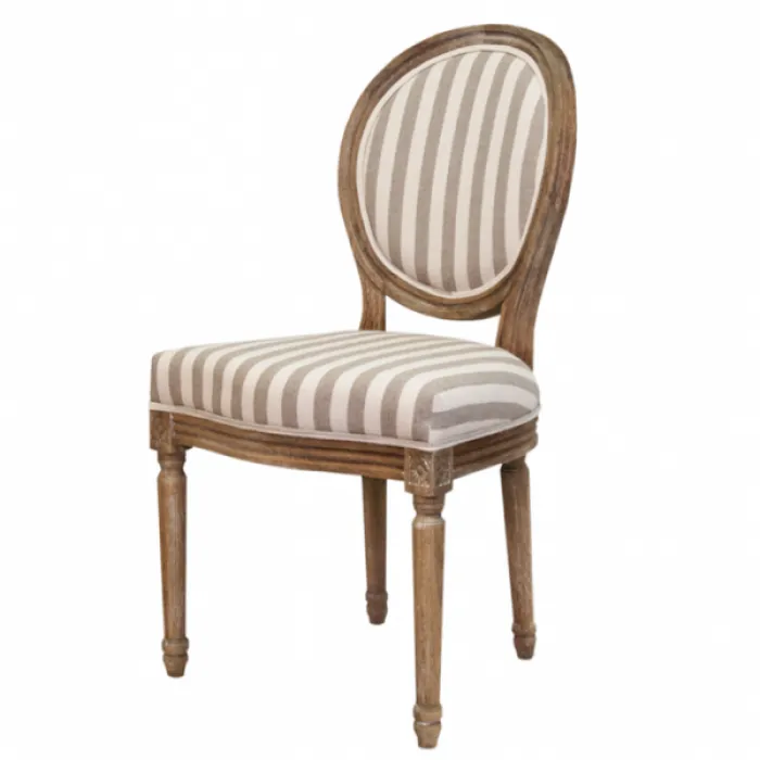Стул REGENCY MEDALLION ARMCHAIR Gray Linen от ImperiumLoft