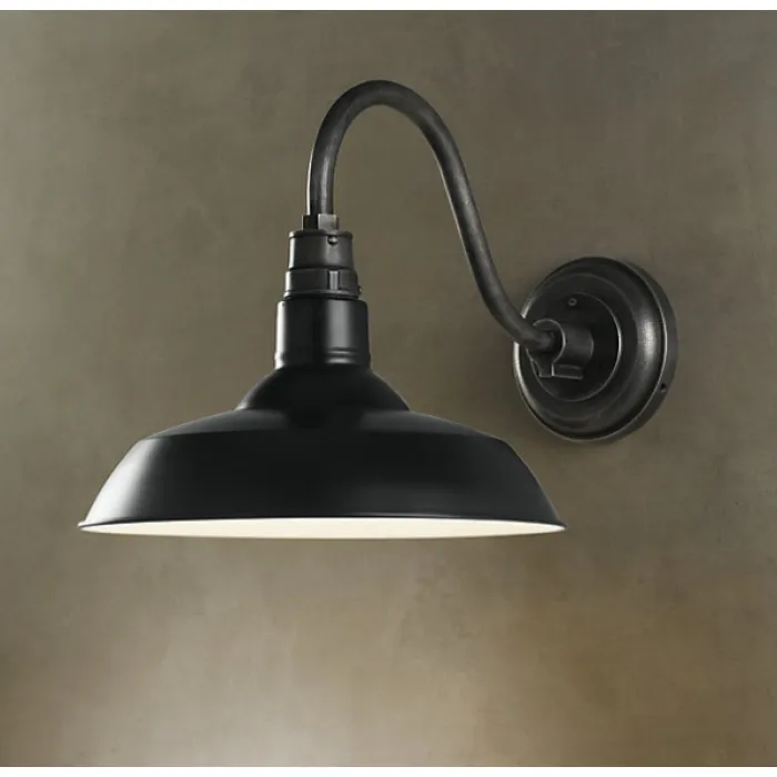 Бра Vintage Barn Sconce Black от ImperiumLoft