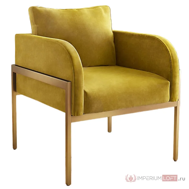 Кресло Velvet Ardmore Chair yellow от ImperiumLoft