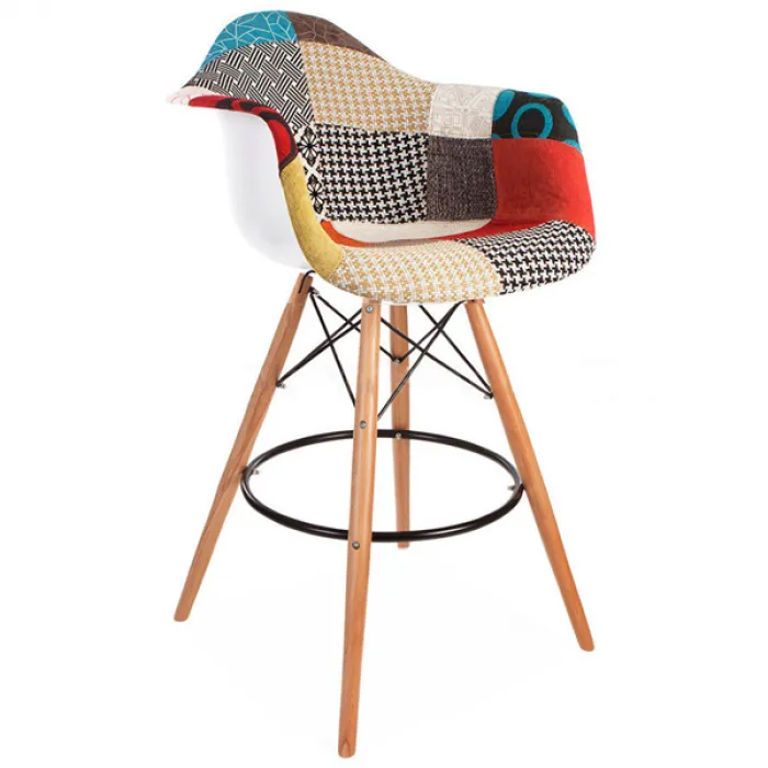 Барный Стул Eames Patchwork bar style DSW designed by Charles and Ray Eames от ImperiumLoft