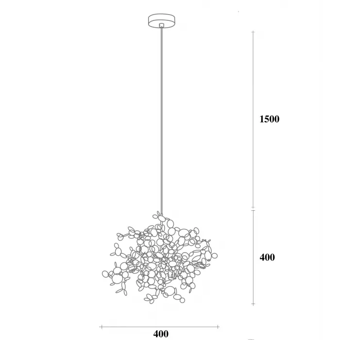 Люстра Tezani Argent Suspension Pendant lamp 40 от ImperiumLoft