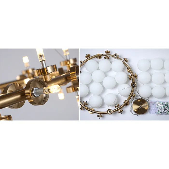 Люстра Milk Bubble Round Chandelier от ImperiumLoft
