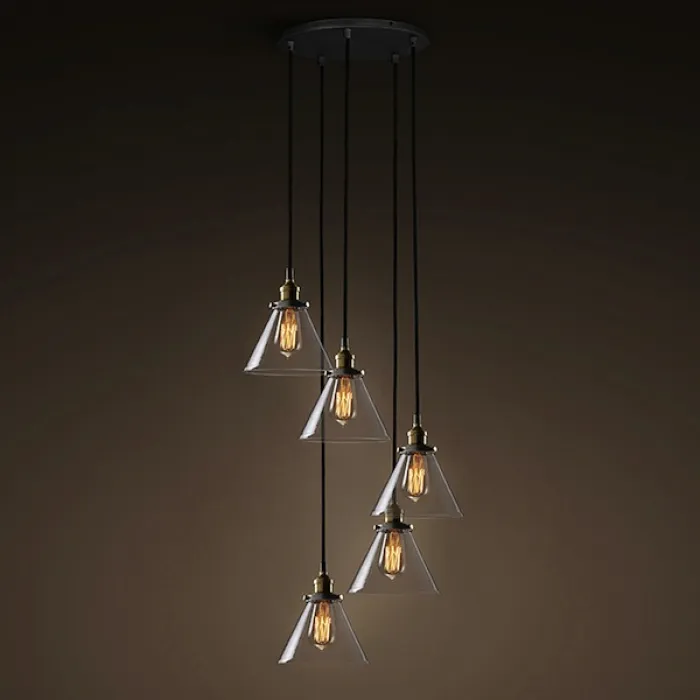 Подвесной светильник Loft Clear Glass Wide Cloche 5 от ImperiumLoft