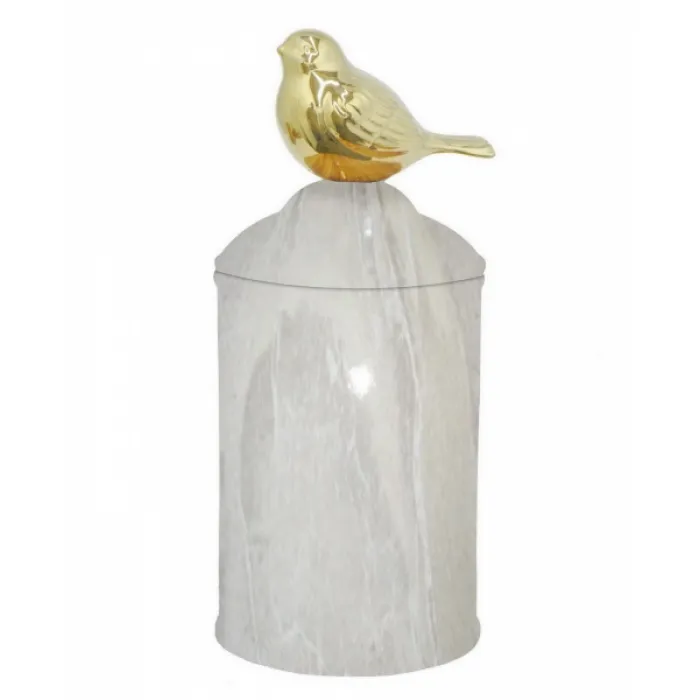 Ваза c крышкой Marble Bird от ImperiumLoft