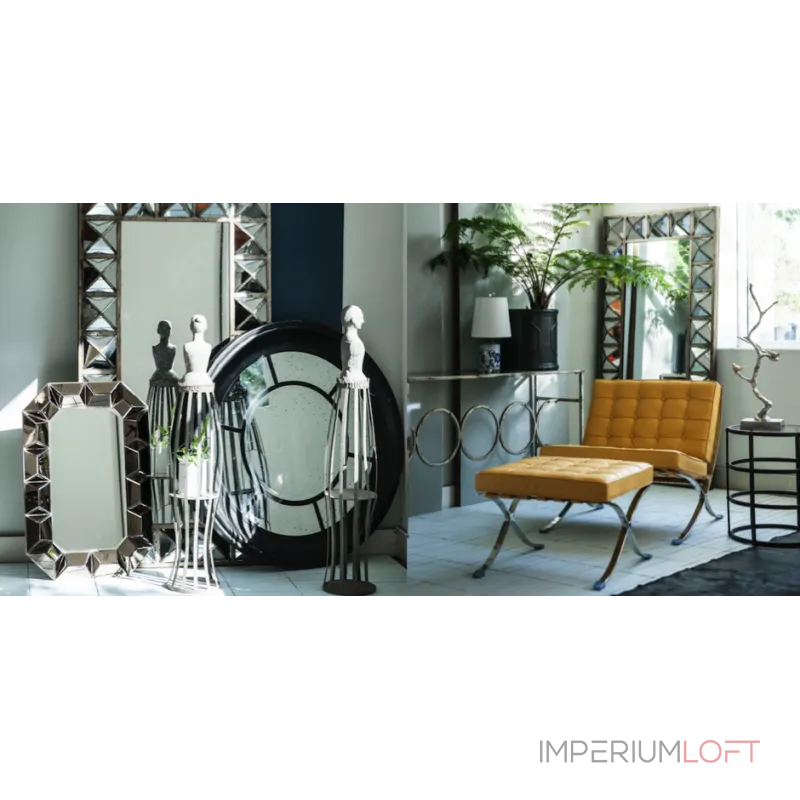 Зеркало настенное состаренное Patina Mirror Wood Зеркало настенное состаренное Patina Mirror Wood