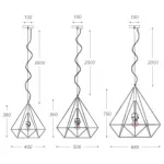 Подвесной светильник Loft Bar Nest Cone Black