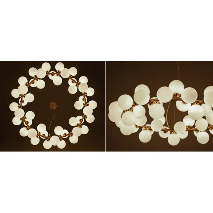 Люстра Milk Bubble Round Chandelier от ImperiumLoft