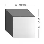 Зеркало Куб Bower Cube Shape Mirror от ImperiumLoft