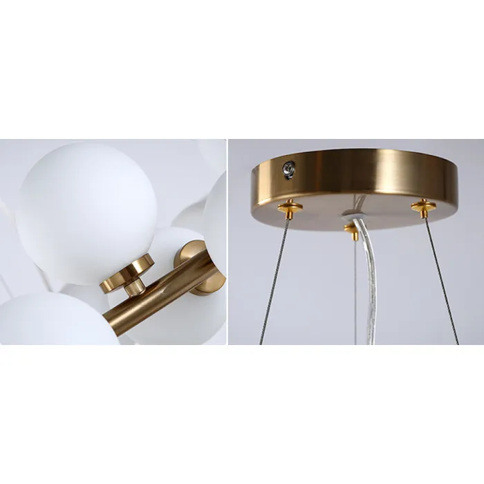 Люстра Milk Bubble Round Chandelier от ImperiumLoft