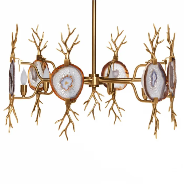 Люстра Branch Agate Chandelier Brass emporium home  от ImperiumLoft