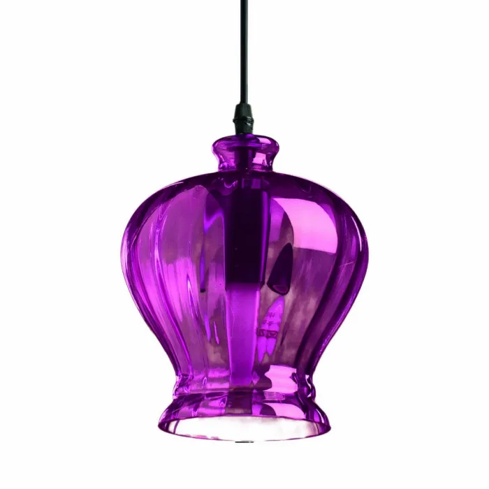 Подвесной светильник Geometry Glass Purpur Bell Pendant от ImperiumLoft