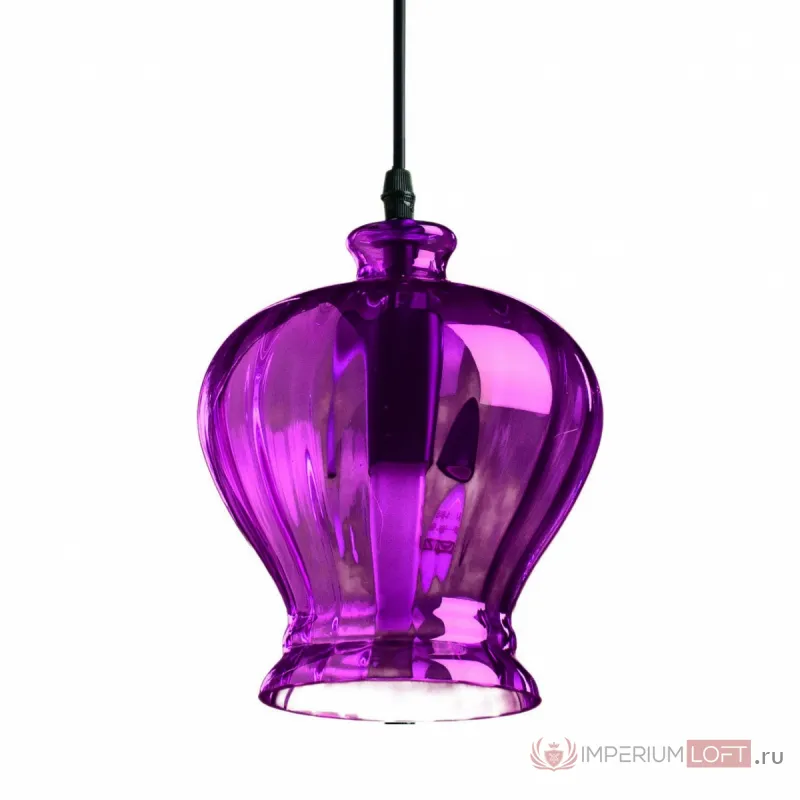 Подвесной светильник Geometry Glass Purpur Bell Pendant от ImperiumLoft