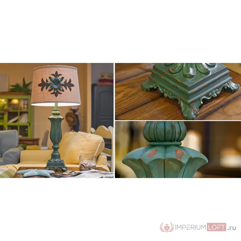 Настольная лампа Cross Ornament Provence table lamp от ImperiumLoft