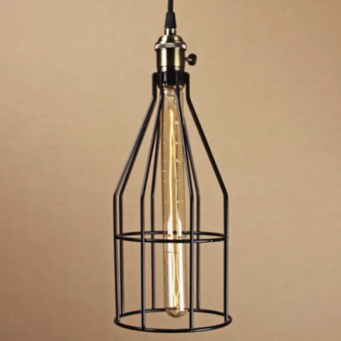 Подвесной светильник Wire Cage Pendant Twix Black от ImperiumLoft