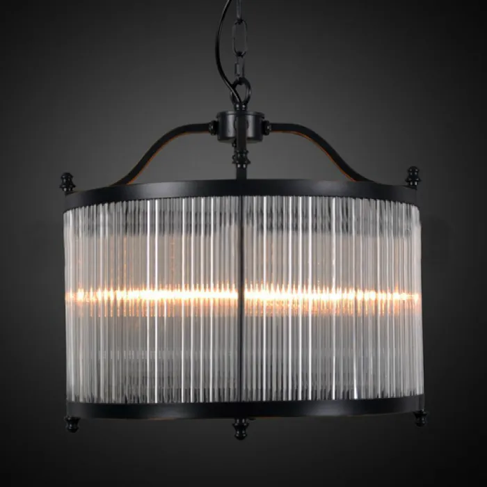 Люстра Glass Fringe Chandelier Round от ImperiumLoft