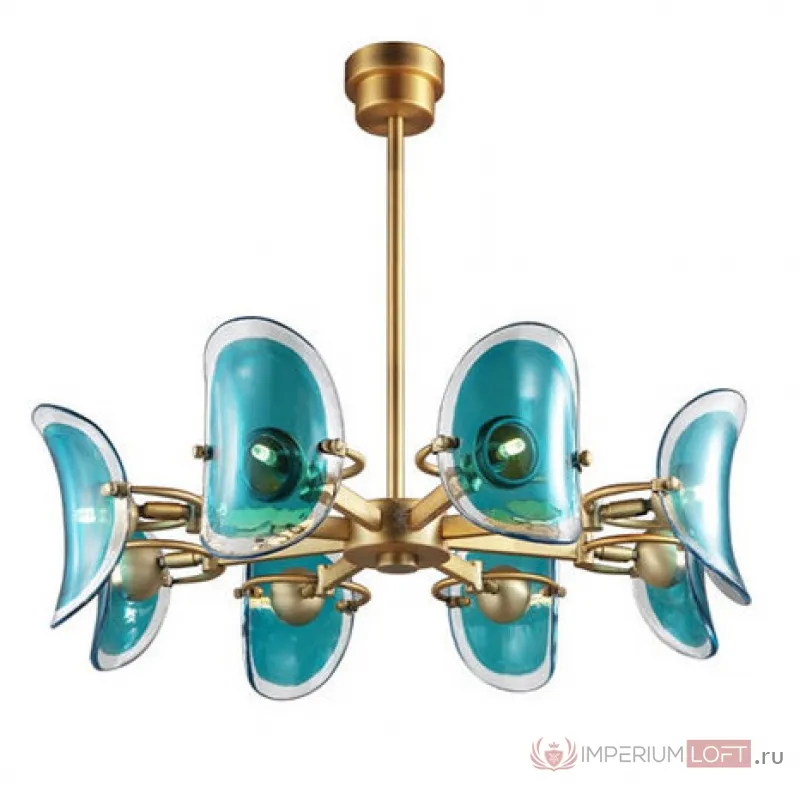 Люстра Lily Turquoise Glass circle от ImperiumLoft