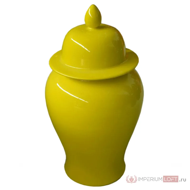 Китайская ваза с крышкой желтая от ImperiumLoft