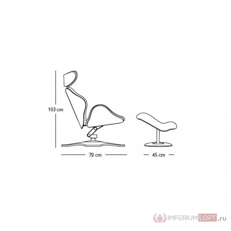 Кресло Lounge Tok от ImperiumLoft