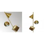 Торшер 3D geometry Gold от ImperiumLoft