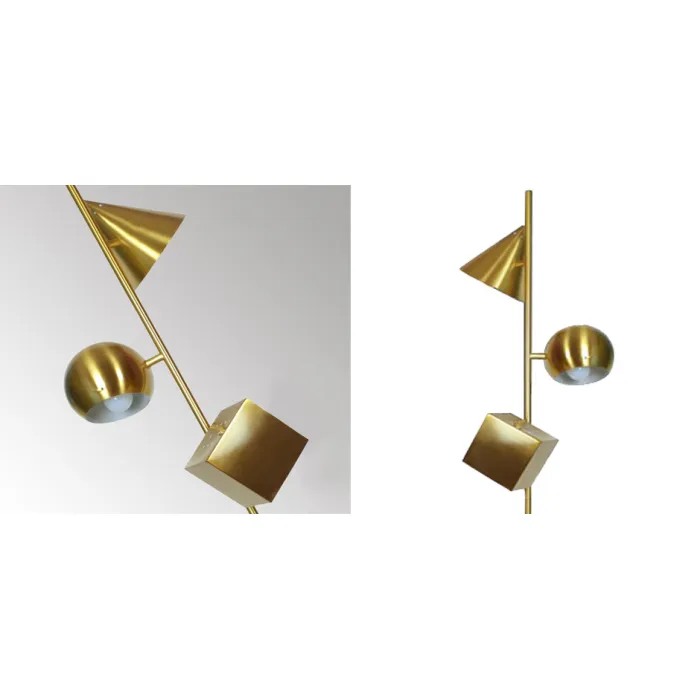 Торшер 3D geometry Gold от ImperiumLoft