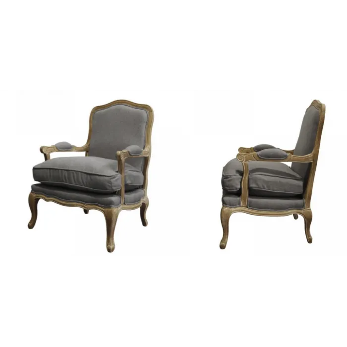 Кресло French Provence ArmChair Shebbi Grey от ImperiumLoft