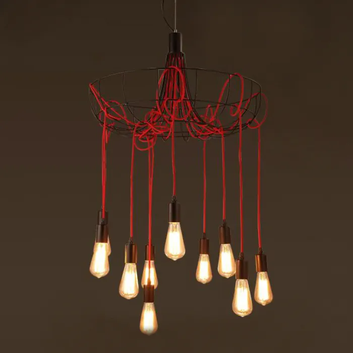 Люстра Blood Wire Chandelier Red 10 от ImperiumLoft