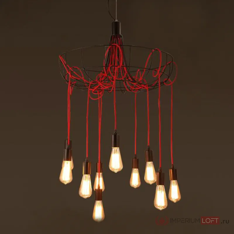 Люстра Blood Wire Chandelier Red 10 от ImperiumLoft