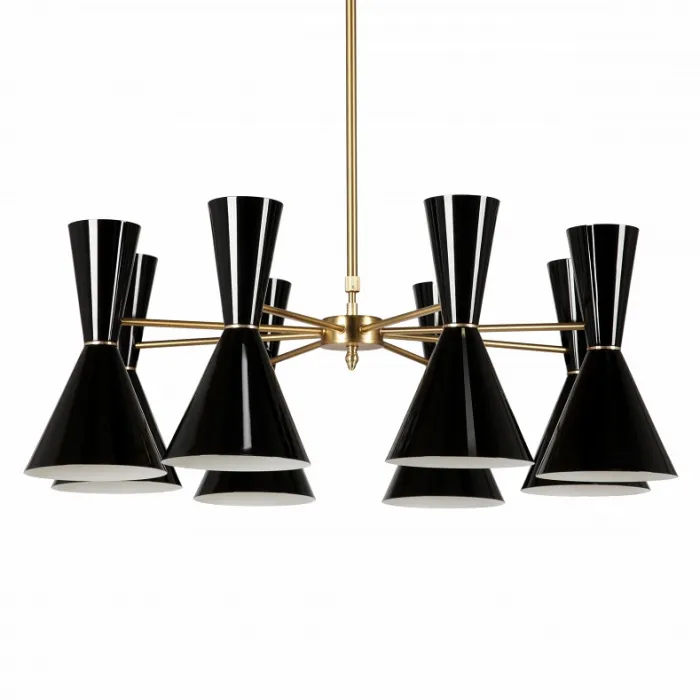 Люстра CAIRO Chandelier 8 Arm black от ImperiumLoft