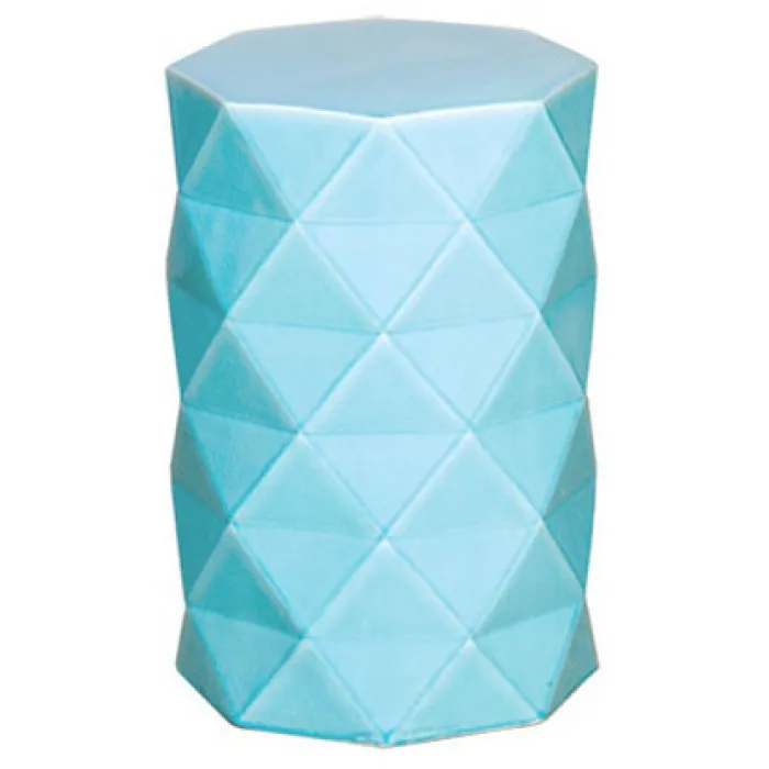 Керамический табурет Octagon Geometric Blue от ImperiumLoft