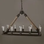 Люстра Square Mini 10 Loft Rope Light от ImperiumLoft