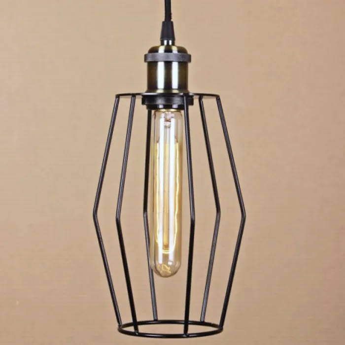 Подвесной светильник Wire Cage Pendant Spauk Black от ImperiumLoft