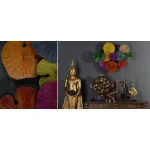 Арт-объект Disc wall art Lotus leaves II
